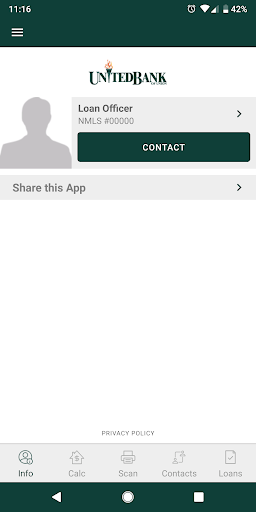 Android application United Bank of Union Mortgage screenshort