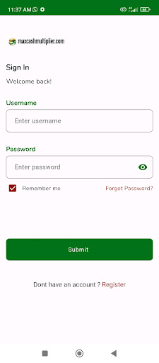 Android application Maxcashmultiplier screenshort
