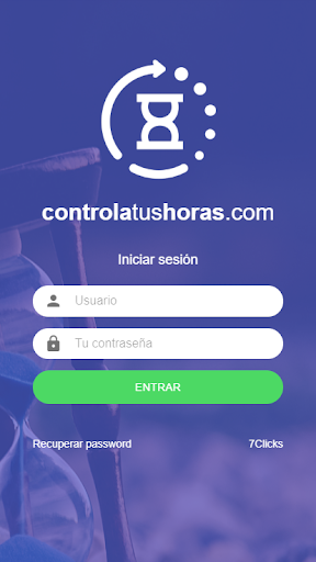 Android application controlatushoras screenshort