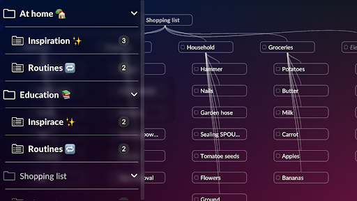 Ideas Mind Mapping Screen 2