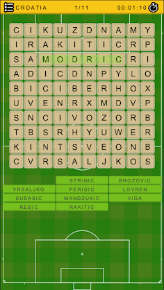 Footballers Word Search - Screenshot 3
