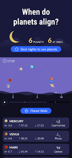 Screenshot of Star Walk 2 Plus: Sky Map View