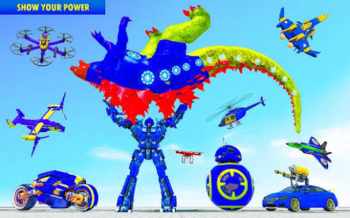 Dino Robot Car Transform Games Varies with device screenshots 13