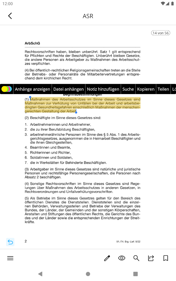 #6. Arbeitsstätten (Android) di: Verlagsgesellschaft W.E. Weinmann e.K.