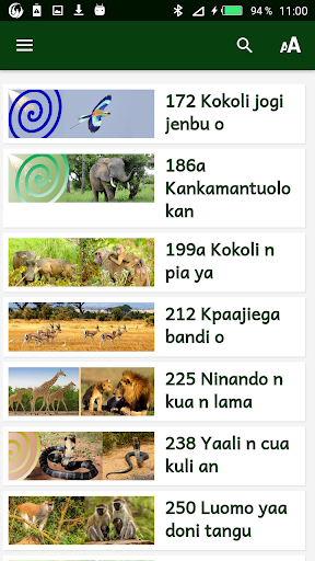 Android application Proverbes gulmancema vol 2 screenshort