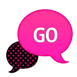 GO SMS - Hot Pink Dots icon