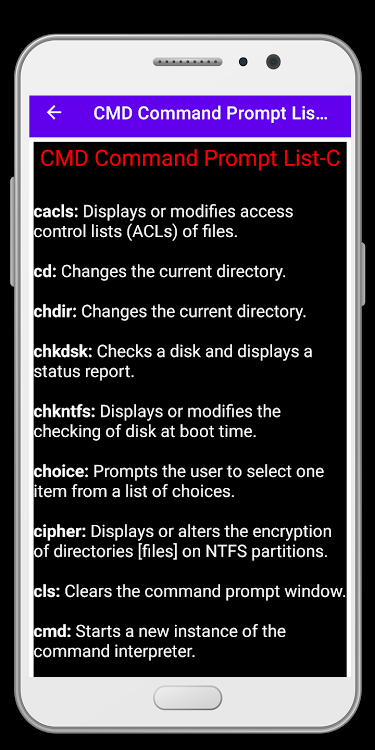 CMD Command List Guide - 2.0 - (Android)