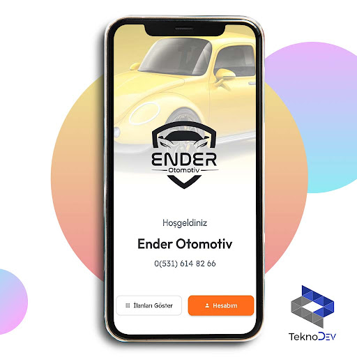 Android application Ender Otomotiv screenshort