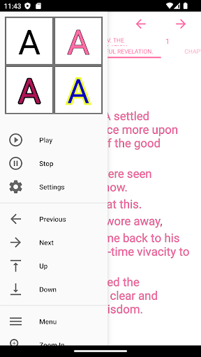Android application Book, A Burlesque Autobiograph screenshort