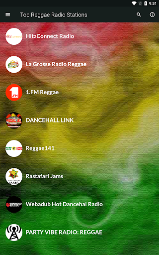Android application Reggae Stations Live screenshort