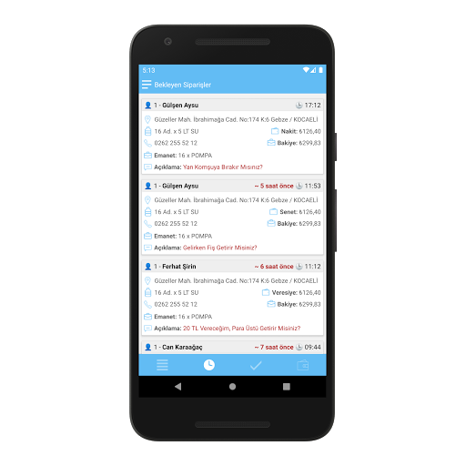Aybit Tüp Su Araç Uygulaması Screen 2