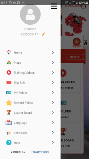 Android application Cummins Saathi screenshort