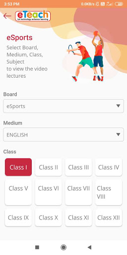 Android application eTeach eLearning App screenshort