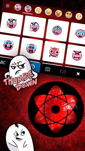 Bred Sharingan Keyboard Backgr Screen 3