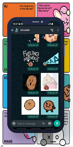 Shooky BT21 Animated WASticker Screen 3