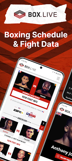 Android application Box.Live - Boxing Schedule screenshort