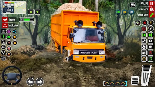 Xe tải địa hình trong bùn