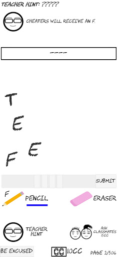 The Exams - Word Disorder Screen 3