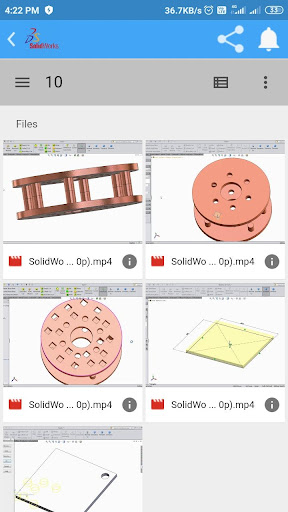 Android application CAD CAM LEARN screenshort