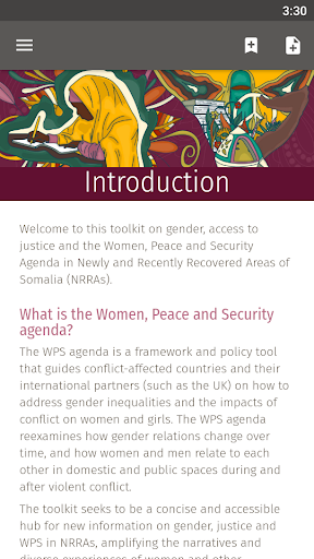 Android application Women, Peace and Security screenshort