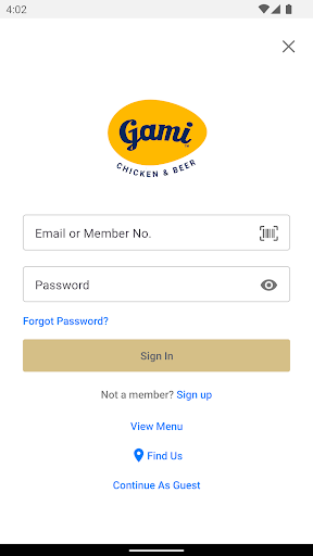 Android application Gami Chicken screenshort