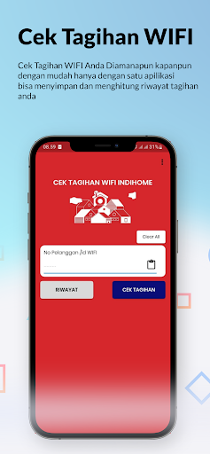 Android application Cek & Catat Tagihan Indihome screenshort