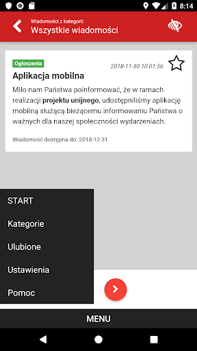 Android application e-PNT screenshort