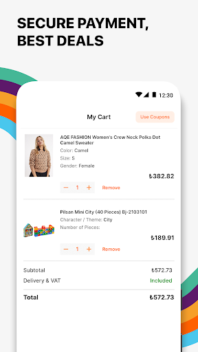 Screenshot of Hepsiburada Global: Shopping
