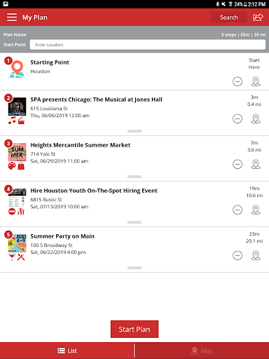 Screenshot of 365 Things to Do in Houston