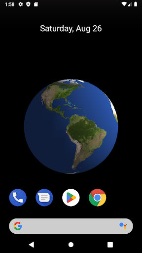 Android application Earth 3D Live Wallpaper screenshort