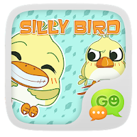 GO SMS PRO SILLY BIRD STICKER