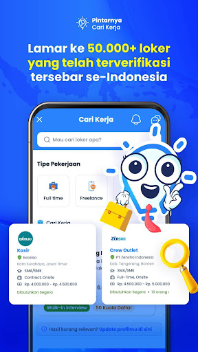 Pintarnya Job Search from Home Screen 2