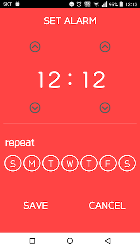 Android application Simple Alarm screenshort