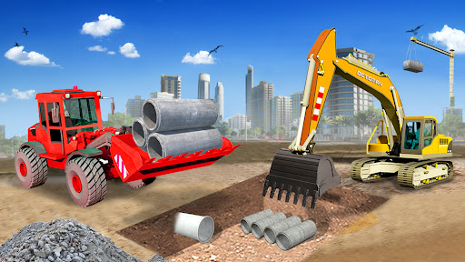 Heavy Construction Simulator Game: Excavator Games apklade screenshots 1