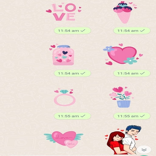 Stickers Love 2023 WASticker Screen 2