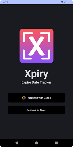 Android application Xpiry: Expire Date Tracker screenshort