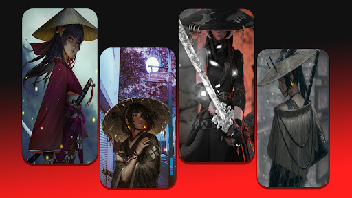Android application Samurai Girl Wallpaper screenshort