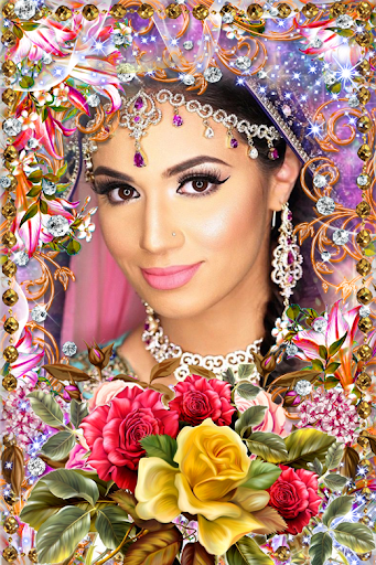 Android application Lovely flower Photo Frame screenshort