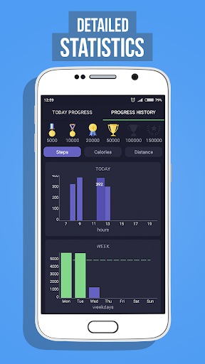 Step Counter - Pedometer & Cal Screen 3
