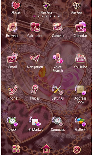 Leopard Hearts Wallpaper Theme Screen 3