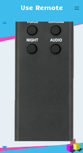 Remote for Sony SoundBar Unknown