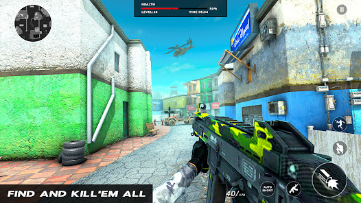 Gun Games Shooting Simulator Mod APK 1.0.5 (Remove ads)(God Mode)(Weak enemy) Gallery 4