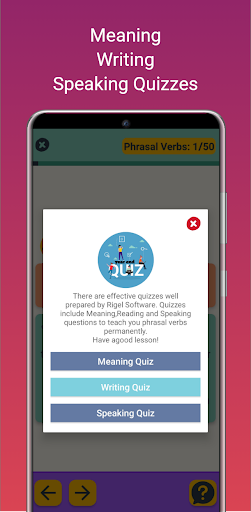 Learning Phrasal Verbs Screen 3