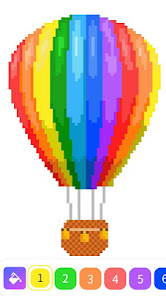 Screenshot 6 Pixelz - Color by Number Pixel android