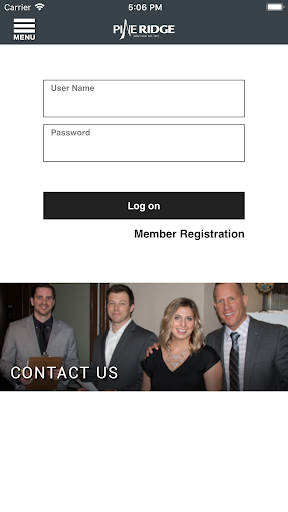 Android application Pine Ridge GC screenshort