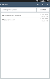 ClevNote - Notizen, Checkliste Screenshot