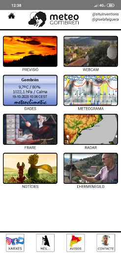 Android application MeteoGombrèn screenshort