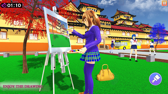 Anime Girl Games Yumi - High School Simulator 2021 screenshots apk mod 1