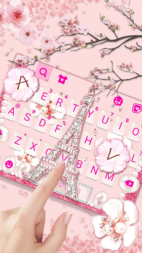 Pink Diamond Paris Keyboard Ba Screen 2