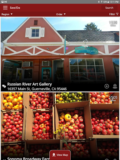 Screenshot of Sonoma County CA